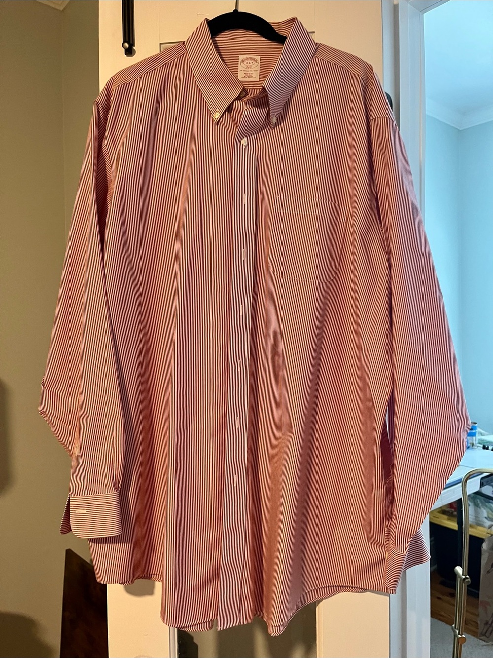 Brooks Brothers Red Striped Dress Shirt - Classic Collar